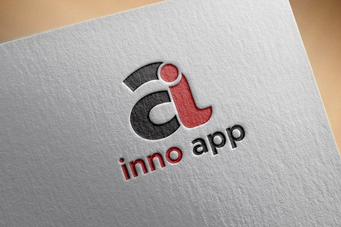 design bold initial letter, typography and font logo