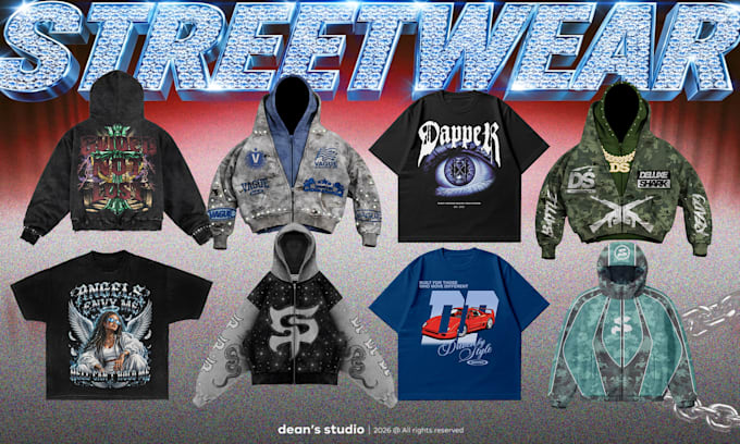 design graphic t shirt hoodie for merch clothing brand