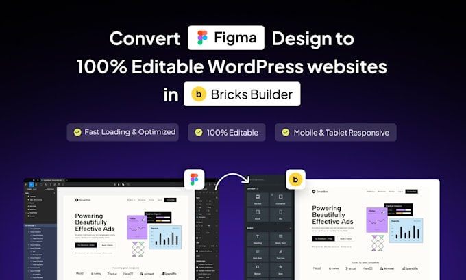 design fast loading wordpress website using bricks builder