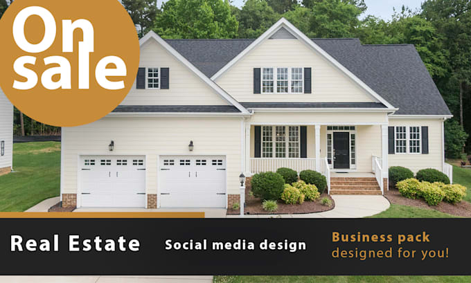design ads and post for real estate businesses