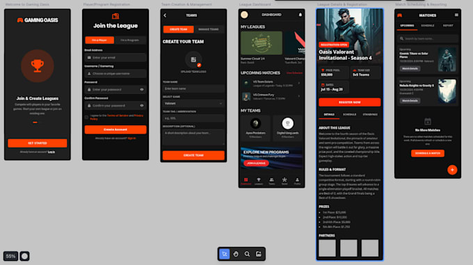 develop cross platform ios, android apps with UI and backend