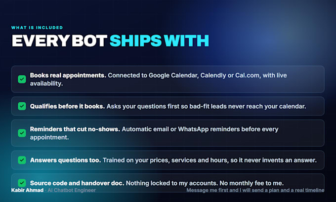 build an ai appointment booking chatbot and ai receptionist for your business