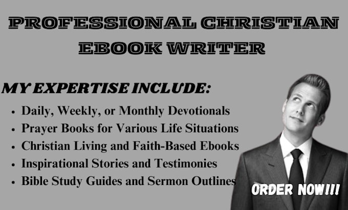 ghostwrite your christian devotional, prayer book or faith based ebook