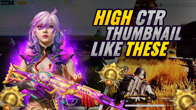design pro gaming thumbnails to boost your youtube CTR