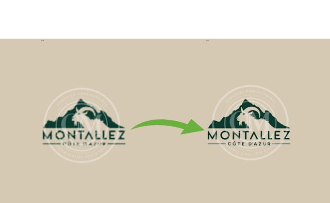 enhance and upgrade your logo to high quality resolution