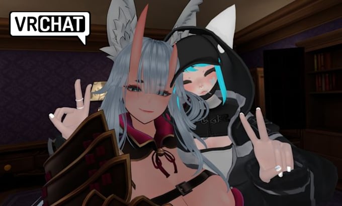 custom vrchat avatar vtuber model rigging anime vrc avatar 3d model furry avatar