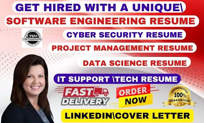 write software engineering resume, tech, IT, data science, cybersecurity resume