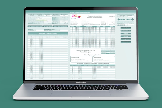 create a custom excel vba invoice template with automation