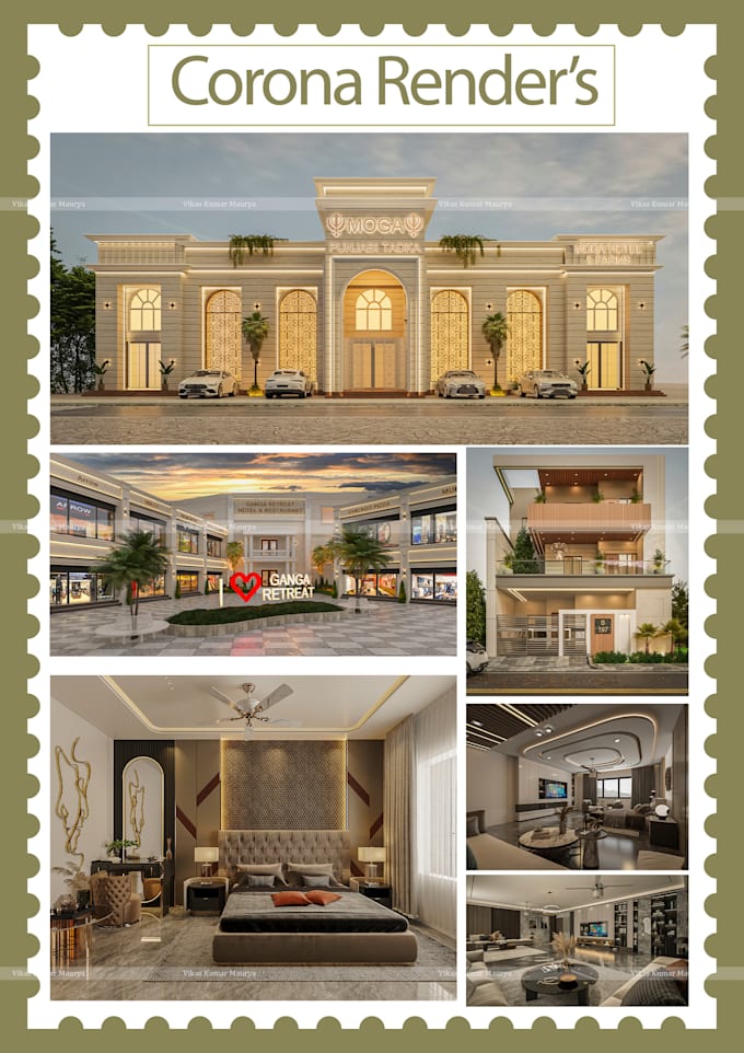 3d modeling of exterior and interior design