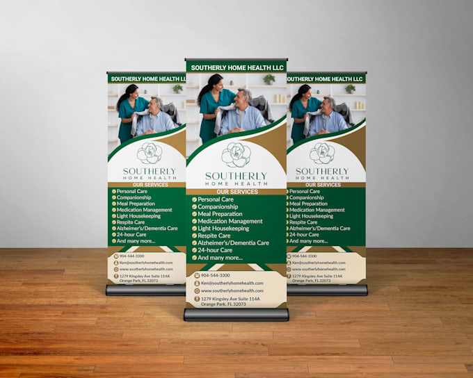 do beautiful roll up banner design in 24 hours