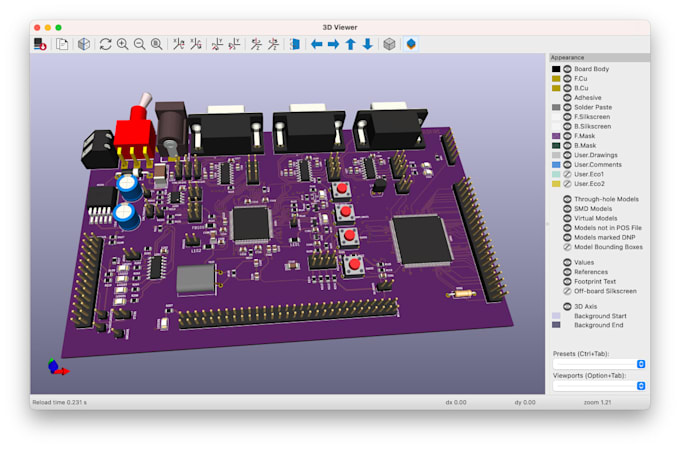 design a professional schematic and pcb layout in kicad