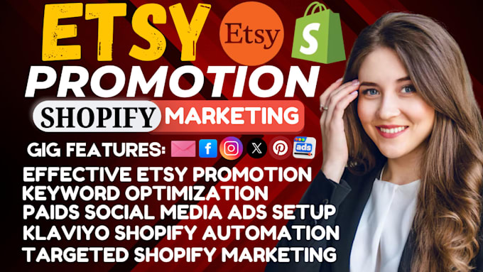 boost etsy sales and shopify promotion with ecommerce marketing and facebook ads
