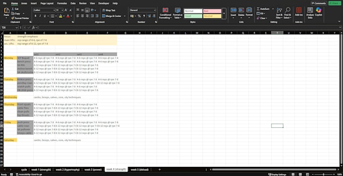 make you a workout schedule based on your goals