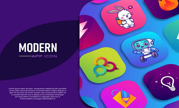 Do mobile app icon design ,website icon, logo design by Tezza_leee | Fiverr