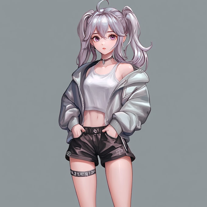 draw anime, original character art
