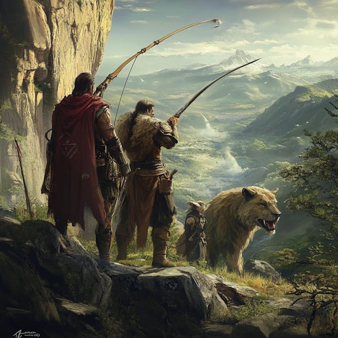 make fantasy rpg and game characters for you