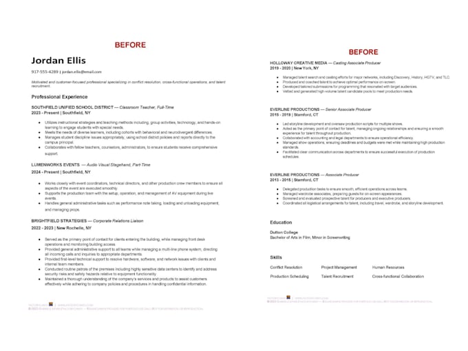 edit and optimize your resume to stand out and land interviews