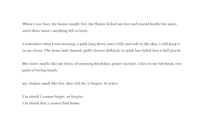 write personalized cathartic reflections based on your experiences