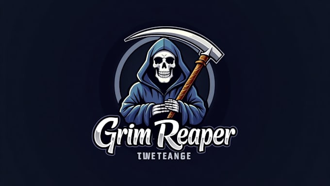 Do grim reaper mascot logo with company name by Khabi_eal | Fiverr
