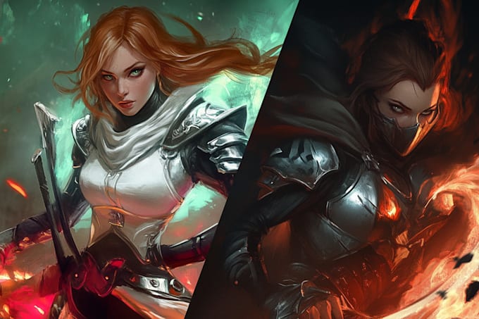 do character art, dnd, and game art