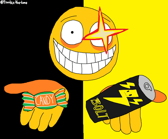 create funny and unique ms paint style illustrations