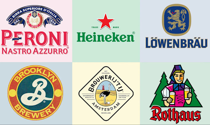 design a modern brewery logo with copyright
