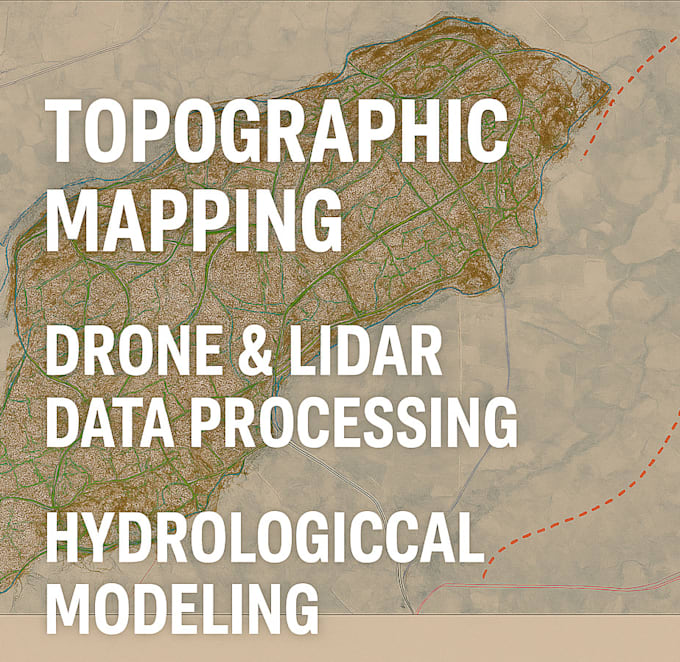 process drone, lidar, sar data for topographic and hydrological mapping