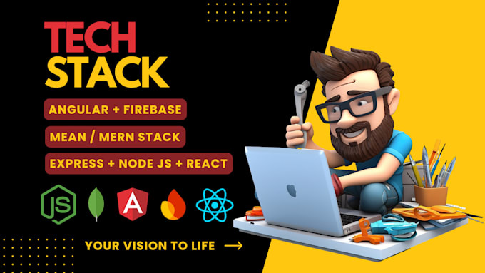 develop full stack web applications using angular firebase, mean, or mern stack
