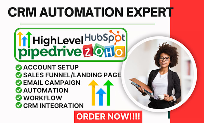 setup gohighlevel automation hubspot jotform zoho form pipedrive crm integration
