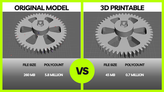 create, convert and optimize 3d models, stl for 3d printing