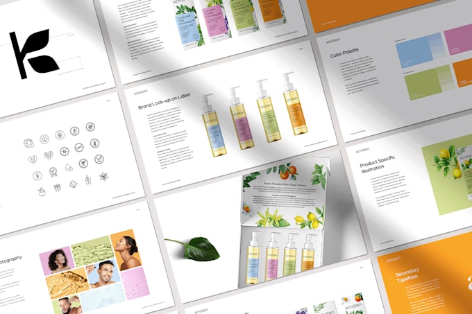 create an astonishing cosmetic brand identity and guidelines