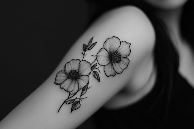 create minimal line art tattoo