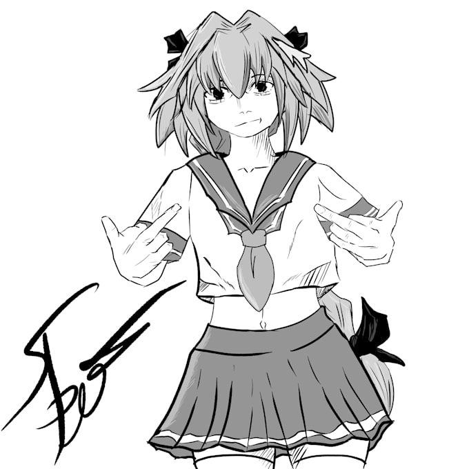 draw custom digital character art or anime illustration