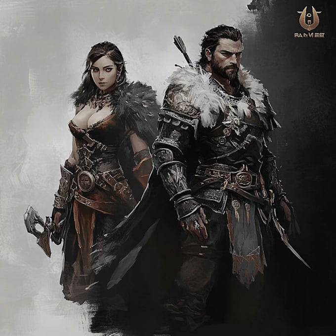 create character illustrations for your fantasy card game