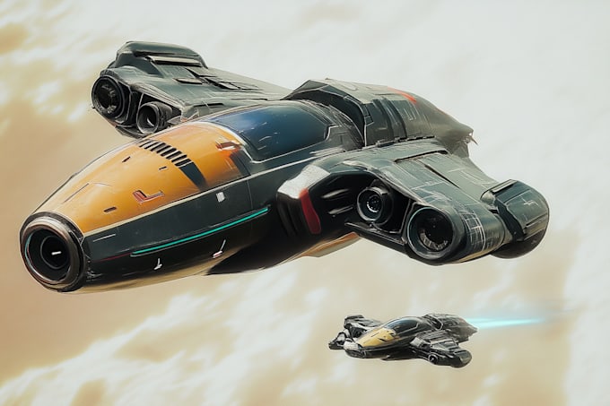 create vehicle and spaceship concept art for you
