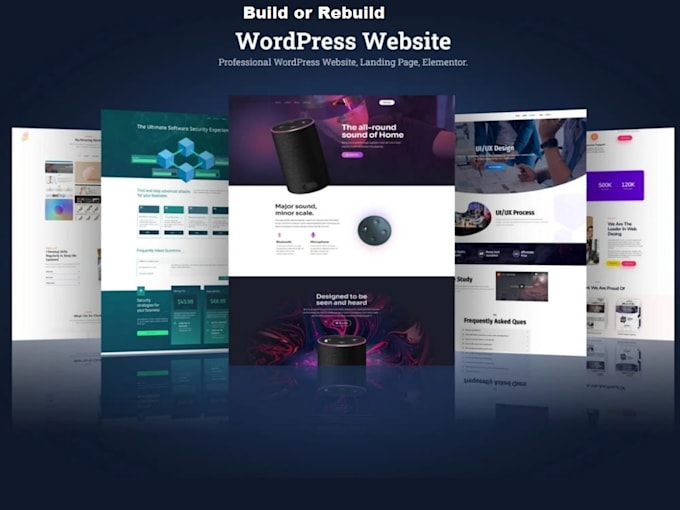 revamp wordpress website, build or rebuild wordpress website, redesign website