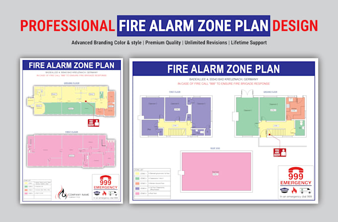 design professional fire alarm zone plan for your building