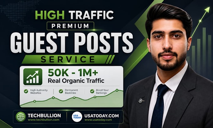 write and publish high authority guest post with dofollow premium seo backlinks