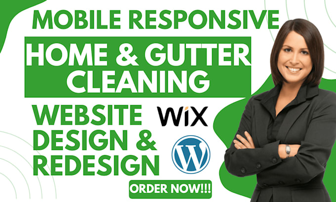home cleaning website gutter cleaning leads pressure washing wordpress website