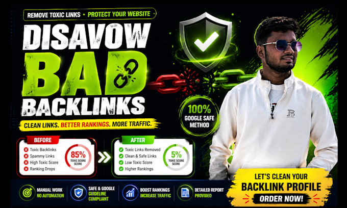 disavow bad backlinks from your website