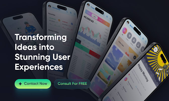design user interface user experience for apps website