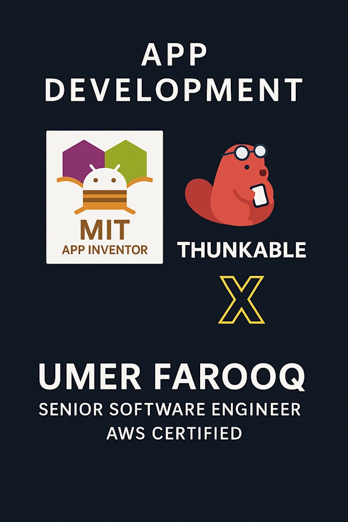 create app on mit app inventor and thunkable x