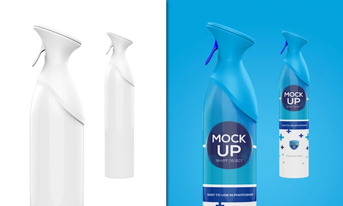 design realistic product mockups with smart objects