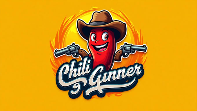 design unique chili gunner logo with creative concepts