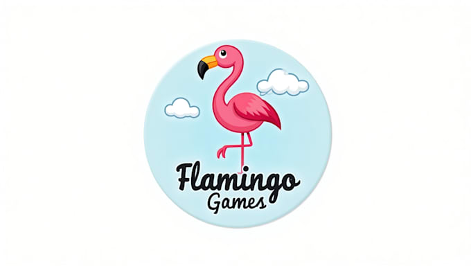 design awesome flamingo logo with fresh and unique concepts