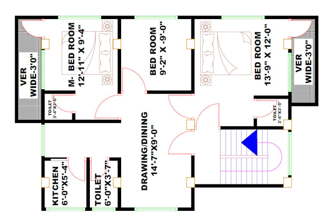 professionally redraw and enhance your floor plan