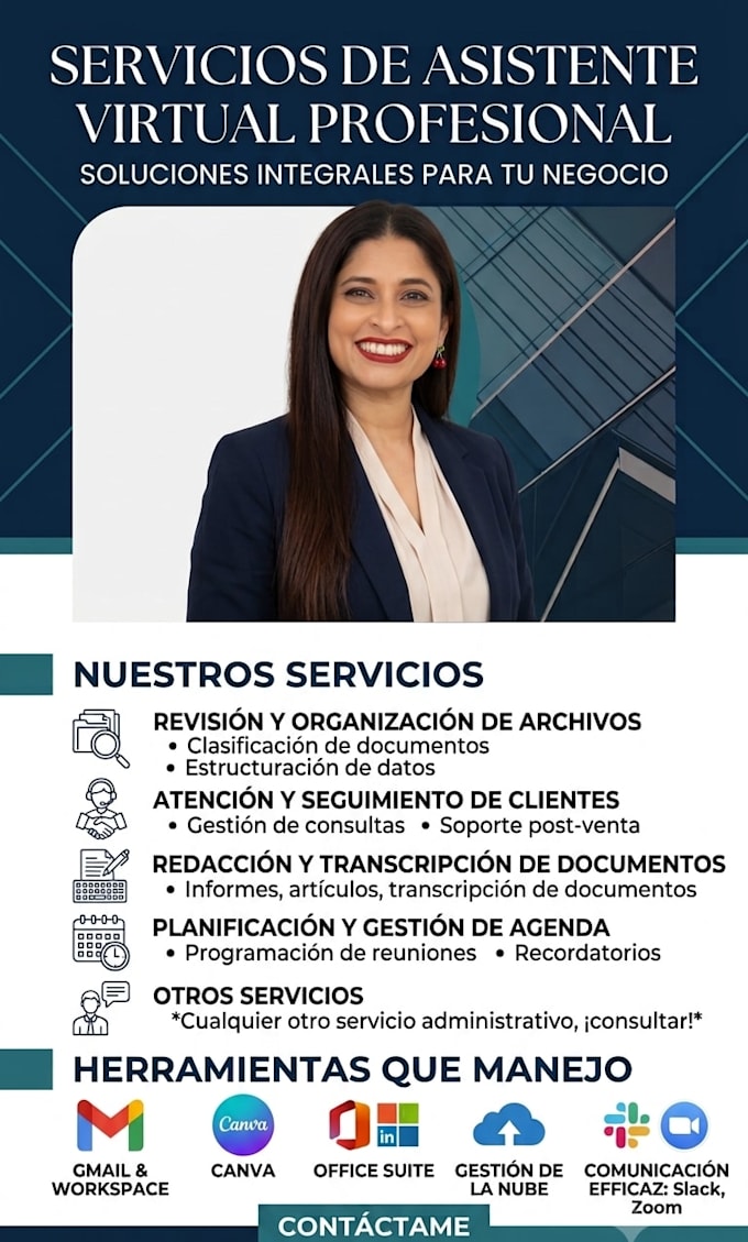realizar tareas de asistente virtual