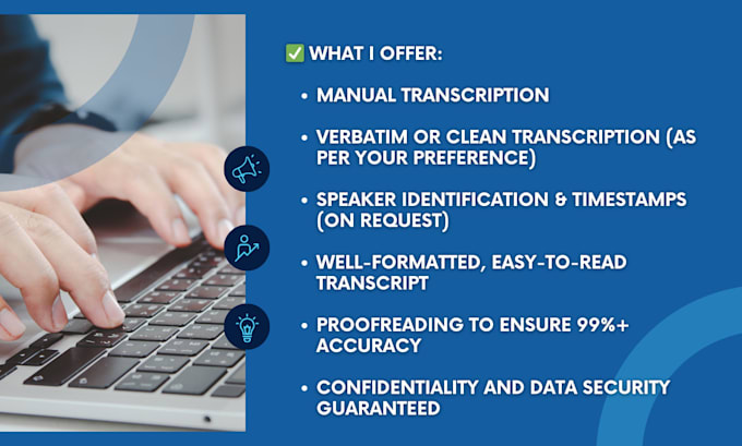 provide fast and professional transcription services