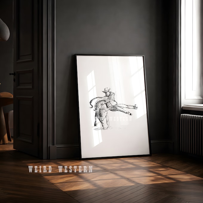 create western and cowboy style artwork
