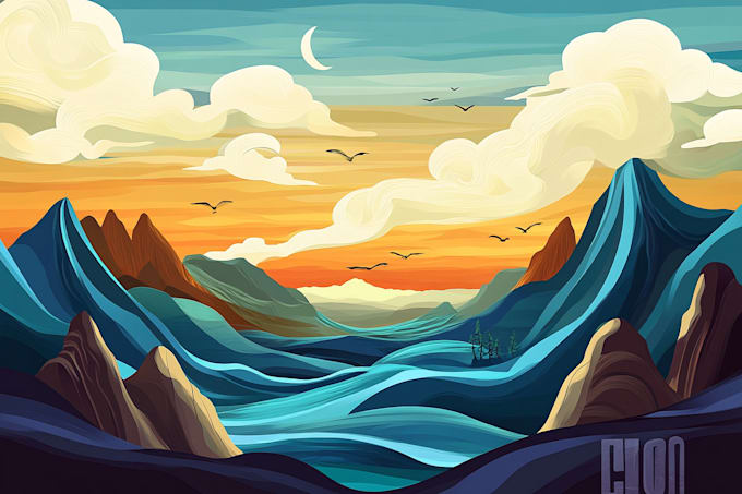 create trendy vector illustration or background